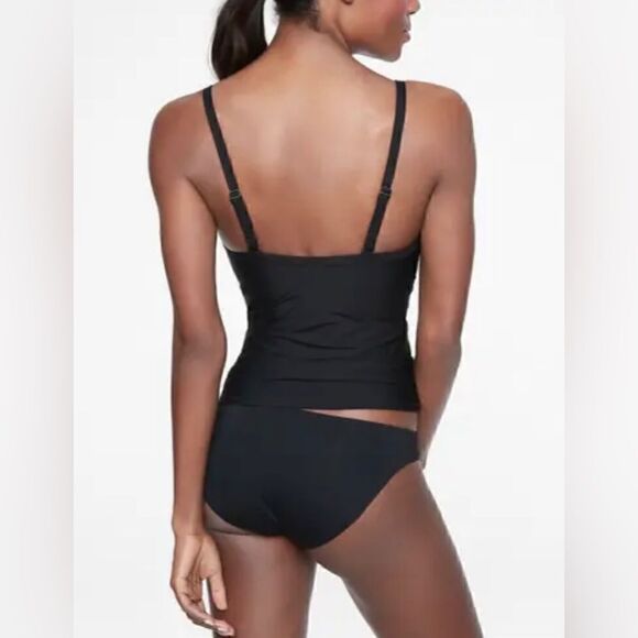 ATHLETA  Swim Twist Up Tankini Top Size 32D/DD Navy Blue NWT $69 386376 - Picture 6 of 11